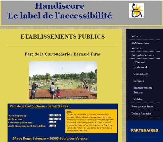 Visuel : notre partenaire Handiscore