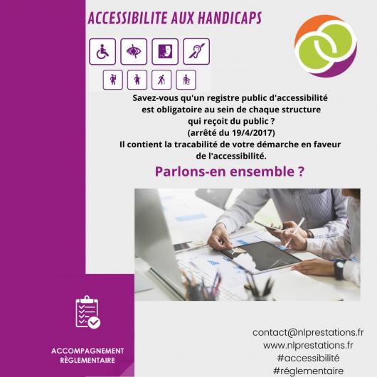 Visuel : ACCESSIBILITE AUX HANDICAPS