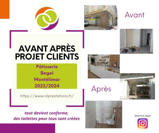 Visuel : AVANT APRES PROJET PATISSERIE